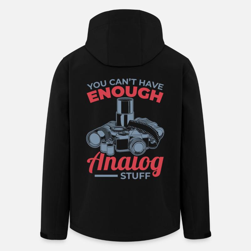 You Can't Have Enough Analog Stuff - Men’s Recycled Softshell Jacket by Stanley/Stella - black