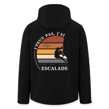 J'peux pas j'ai escalade - Veste softshell homme en polyester recyclé Stanley/Stella - noir - Dos - AI Model Male 185 light (185cm)