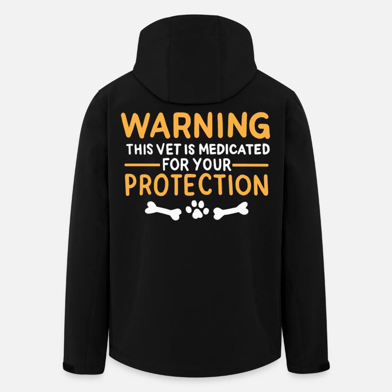 Tierarzt Witz - Recycelte Männer Softshell-Jacke von Stanley/Stella - Schwarz