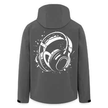 Dj Headphones Sketch - Veste softshell homme en polyester recyclé Stanley/Stella - noir - Dos - AI Model Male 185 light (185cm)