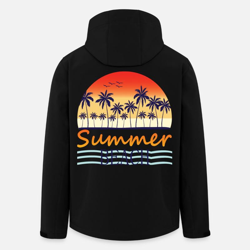 Summer Beach - Men’s Recycled Softshell Jacket by Stanley/Stella - black