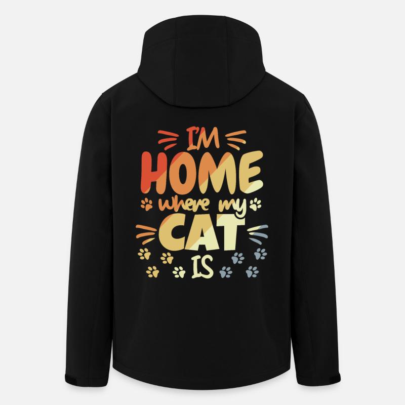 Dicton de chat mignon - Veste softshell homme en polyester recyclé Stanley/Stella - noir