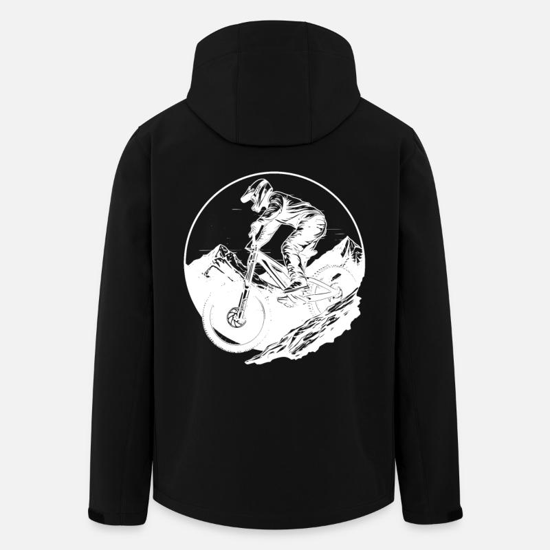 Mountain biking - Men’s Recycled Softshell Jacket by Stanley/Stella - black