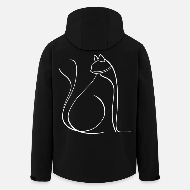 Cat - Men’s Recycled Softshell Jacket by Stanley/Stella - black