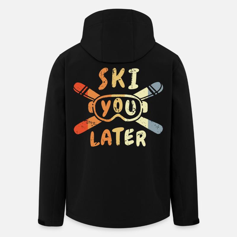 Skifahrer Witz - Recycelte Männer Softshell-Jacke von Stanley/Stella - Schwarz