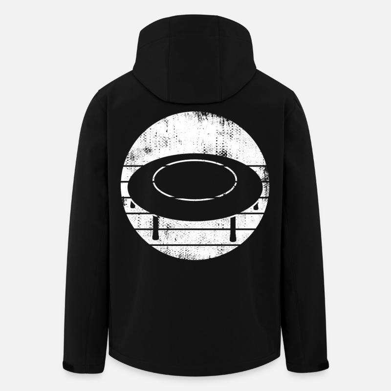Trampoline Sketch - Men’s Recycled Softshell Jacket by Stanley/Stella - black