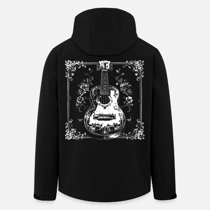 Ukulele Cartoon - Recycelte Männer Softshell-Jacke von Stanley/Stella - Schwarz