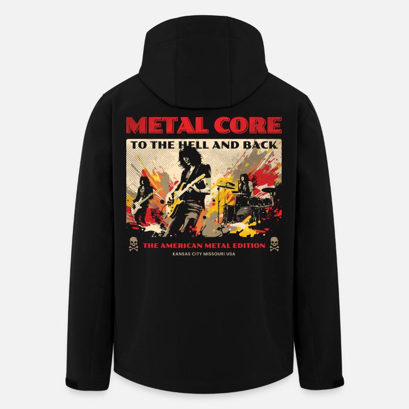 heavy metal rock - Men’s Recycled Softshell Jacket by Stanley/Stella - black