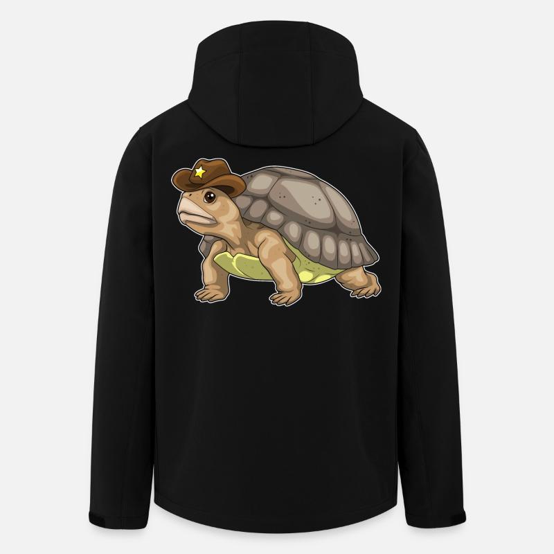 Turtle Sheriff Sheriff's Hat - Men’s Recycled Softshell Jacket by Stanley/Stella - black