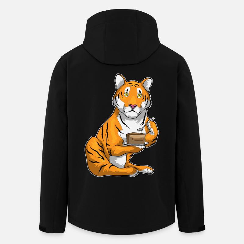 Tiger Kuchen - Recycelte Männer Softshell-Jacke von Stanley/Stella - Schwarz
