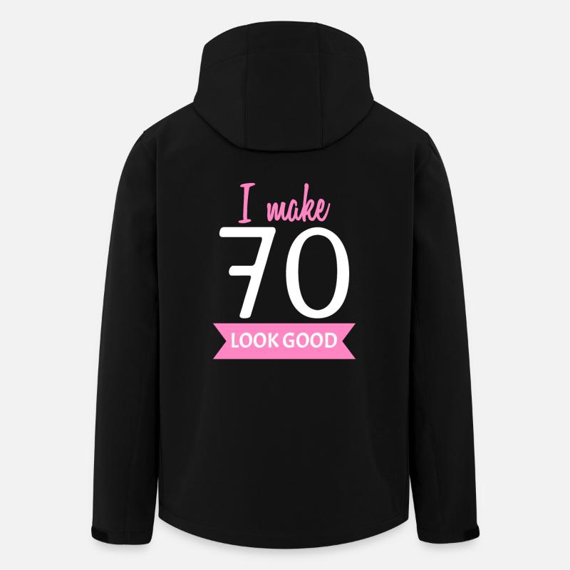 70 Years Grandma Saying - Men’s Recycled Softshell Jacket by Stanley/Stella - black