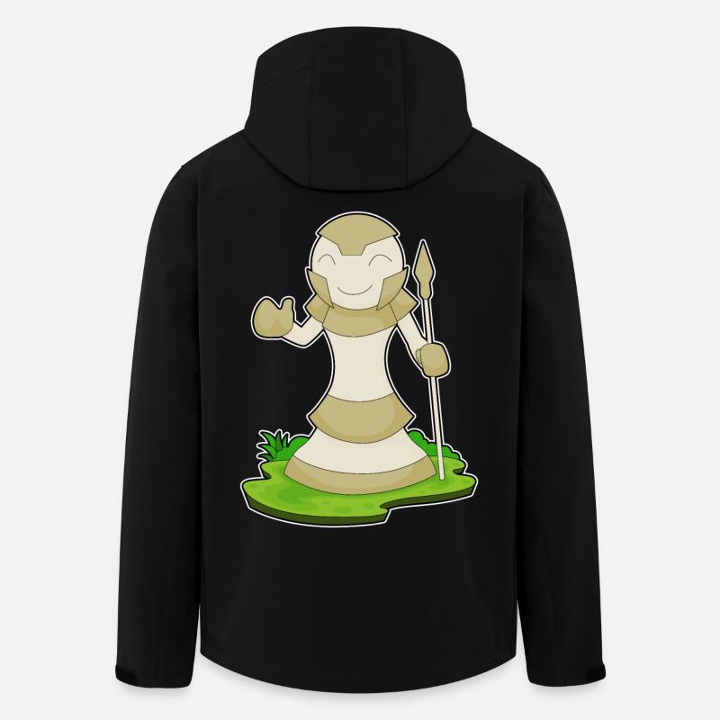 Schachfigur Bauer Schach - Recycelte Männer Softshell-Jacke von Stanley/Stella - Schwarz