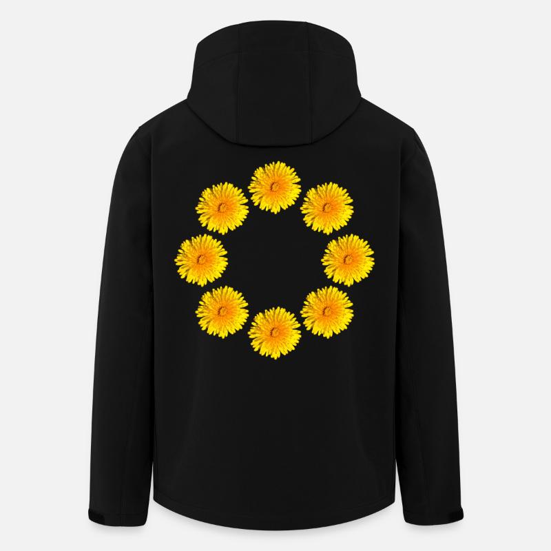 LÖWENZAHN III - Recycelte Männer Softshell-Jacke von Stanley/Stella - Schwarz