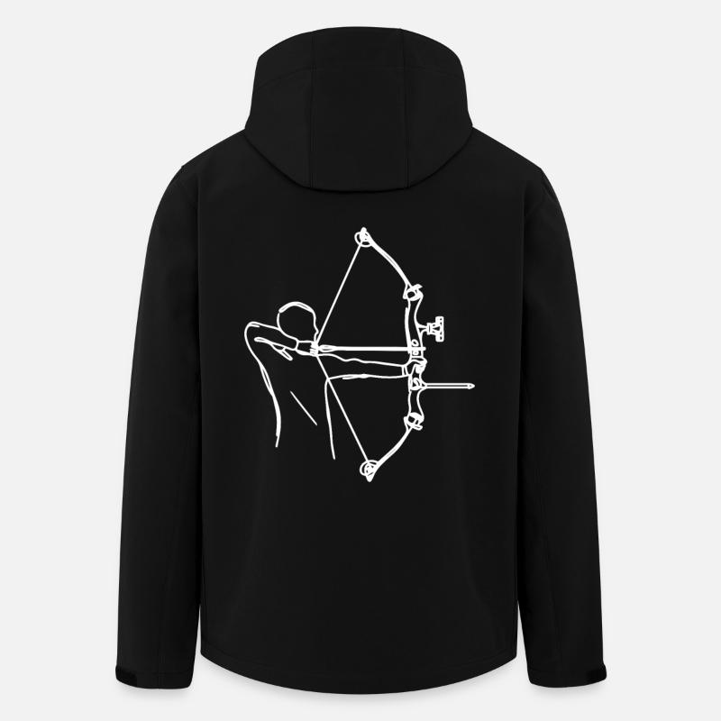 Bogensportler - Recycelte Männer Softshell-Jacke von Stanley/Stella - Schwarz