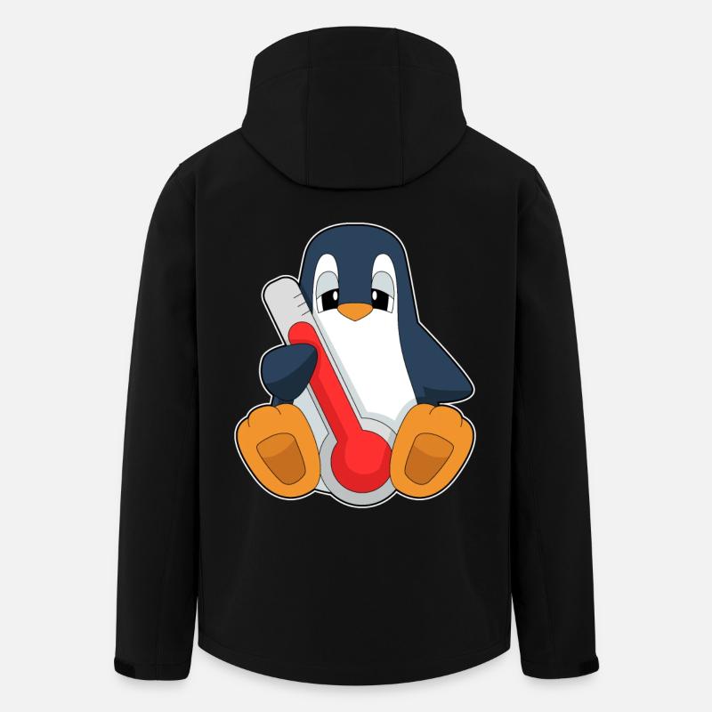 Thermomètre clinique Penguin - Veste softshell homme en polyester recyclé Stanley/Stella - noir
