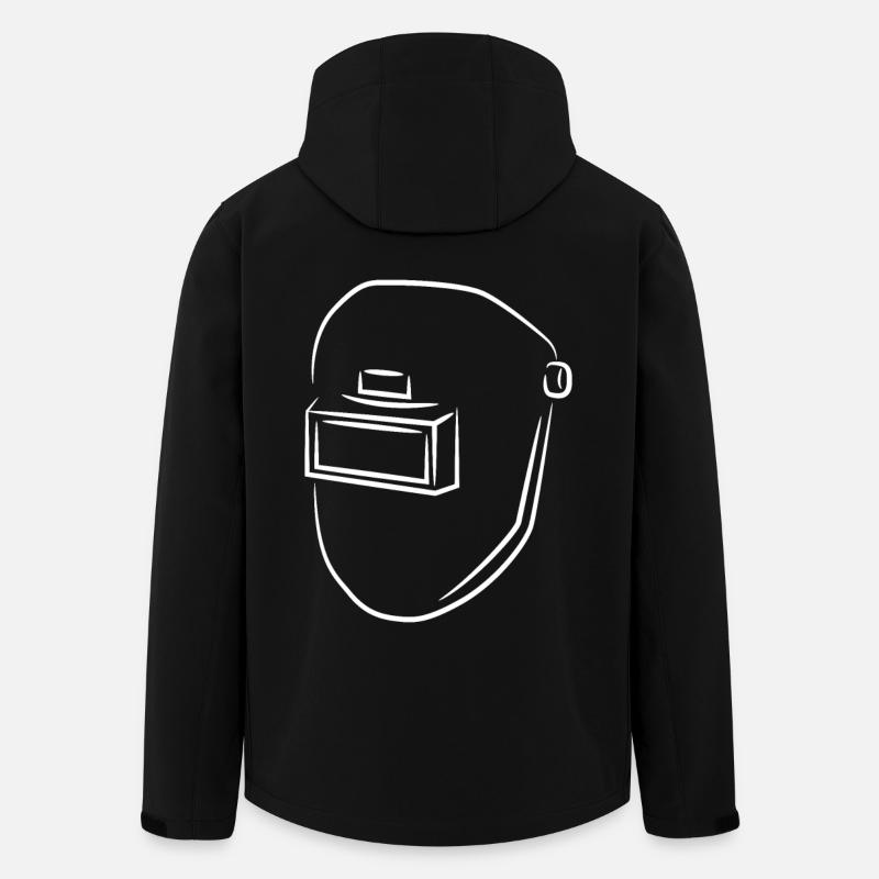 Schweißerhelm - Recycelte Männer Softshell-Jacke von Stanley/Stella - Schwarz