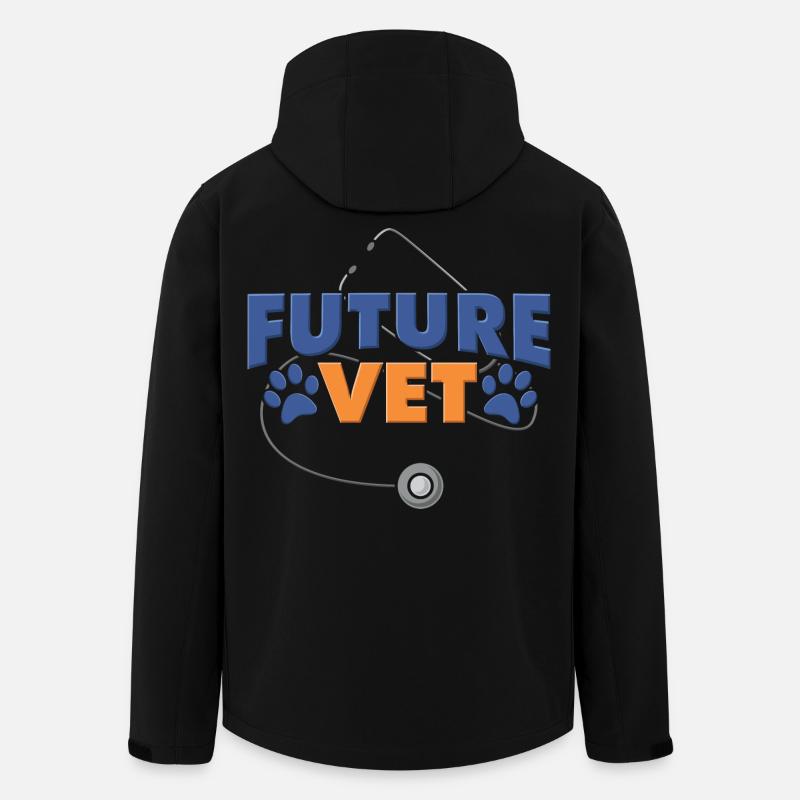 Veterinarian Veterinary Student - Men’s Recycled Softshell Jacket by Stanley/Stella - black