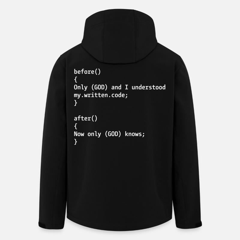 Programmierer Witz - Recycelte Männer Softshell-Jacke von Stanley/Stella - Schwarz