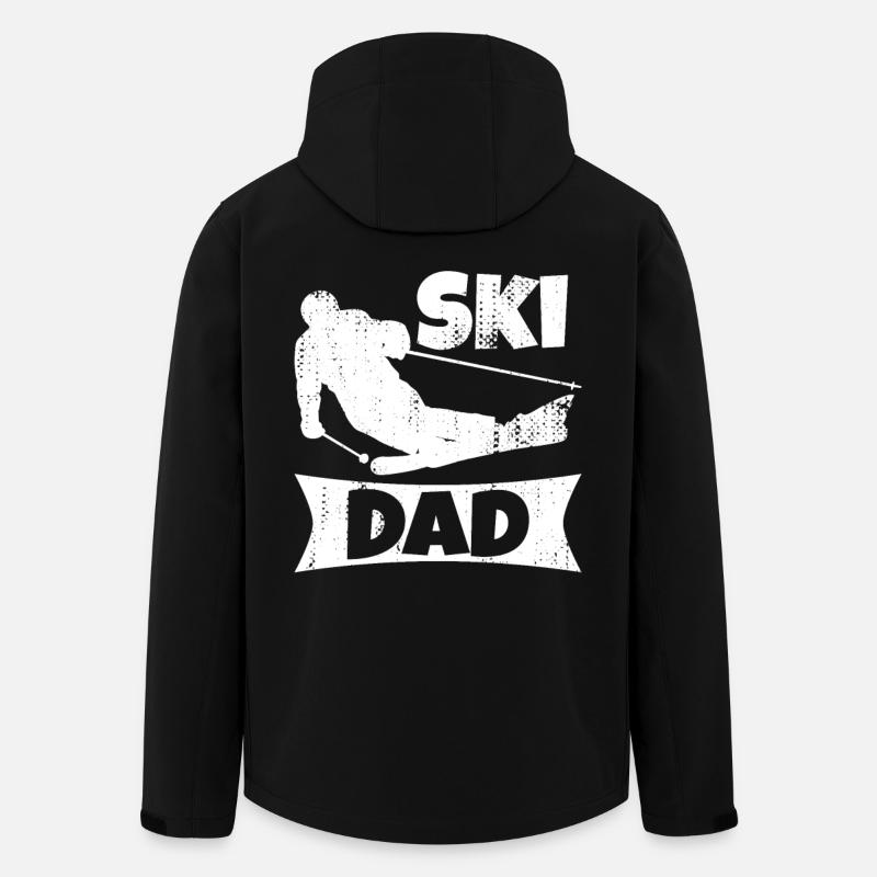 Skier Father - Men’s Recycled Softshell Jacket by Stanley/Stella - black