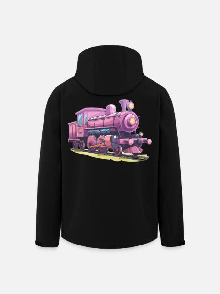 Locomotive Comic Look - Men’s Recycled Softshell Jacket by Stanley/Stella - black