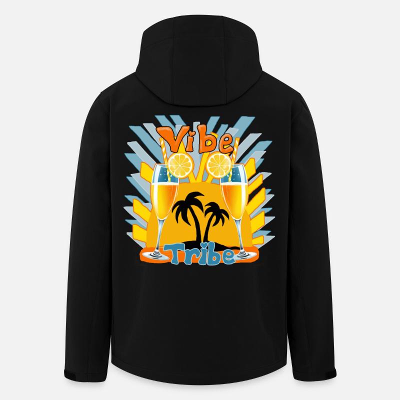 C’est l’heure de la - Veste softshell homme en polyester recyclé Stanley/Stella - noir