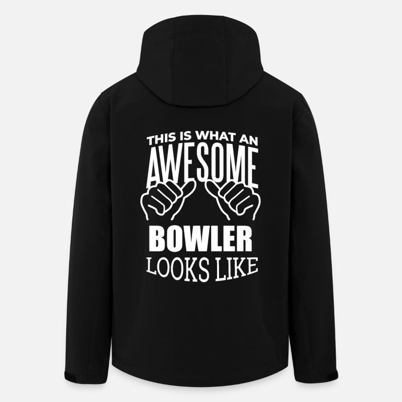 Bowling - Men’s Recycled Softshell Jacket by Stanley/Stella - black