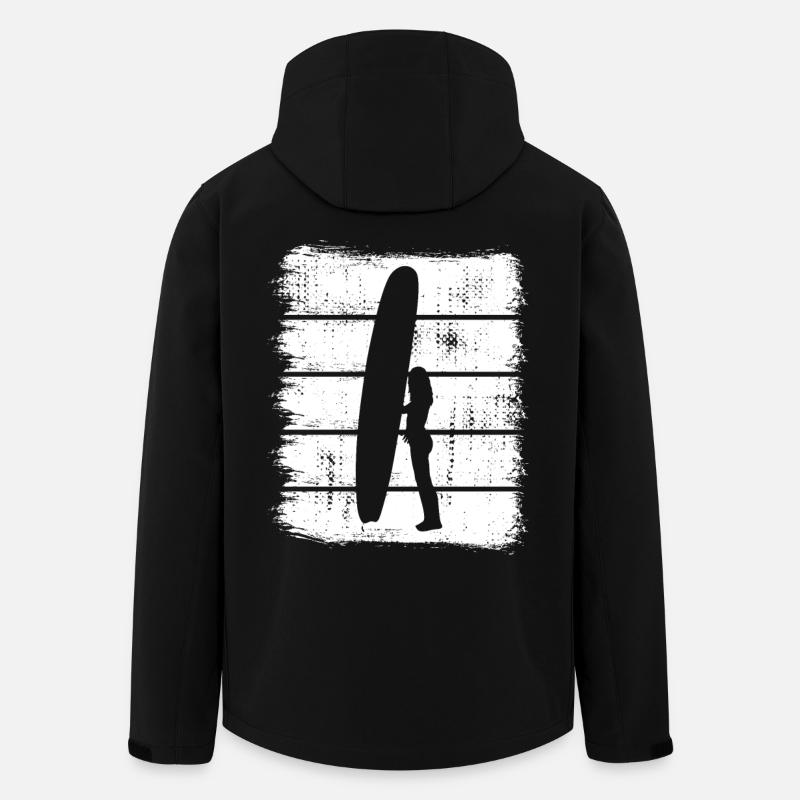 Surfer Design - Men’s Recycled Softshell Jacket by Stanley/Stella - black