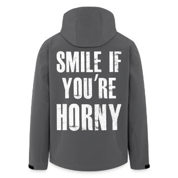 Souriez si vous êtes excité - Veste softshell homme en polyester recyclé Stanley/Stella - noir - Dos - AI Model Male 185 light (185cm)
