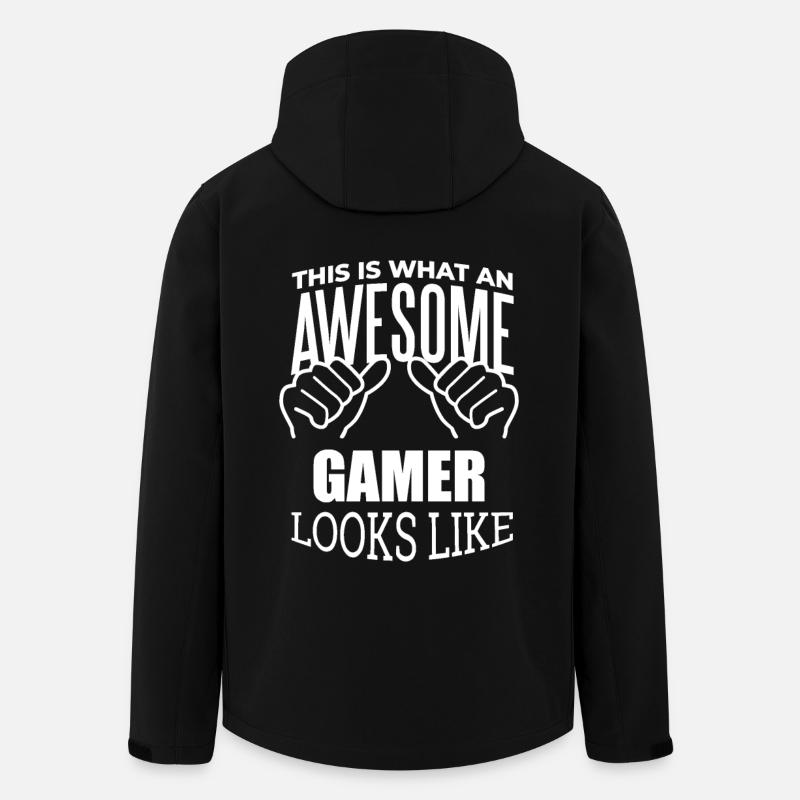 Gaming - Men’s Recycled Softshell Jacket Discoverer by Stanley/Stella - black