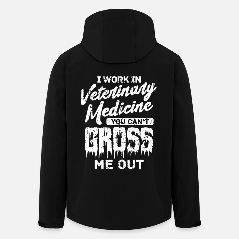 Ich arbeite in der Veterinärmedizin - Recycelte Männer Softshell-Jacke von Stanley/Stella - Schwarz