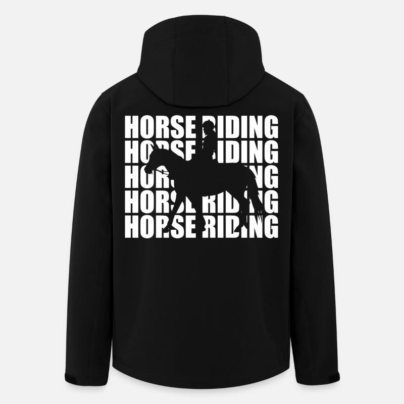 Équitation - Veste softshell homme en polyester recyclé Stanley/Stella - noir