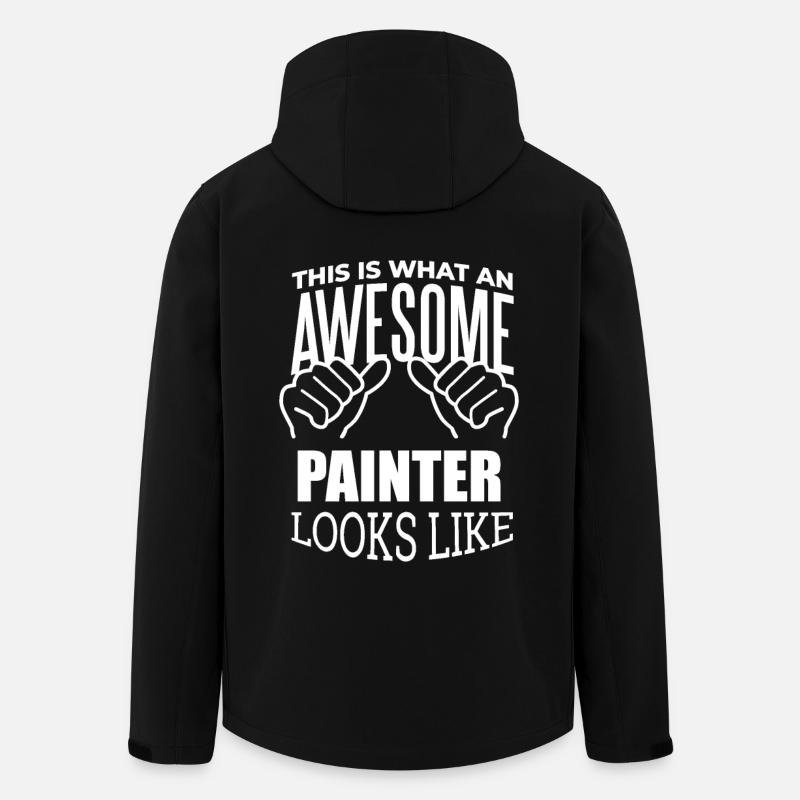 Painter - Men’s Recycled Softshell Jacket by Stanley/Stella - black