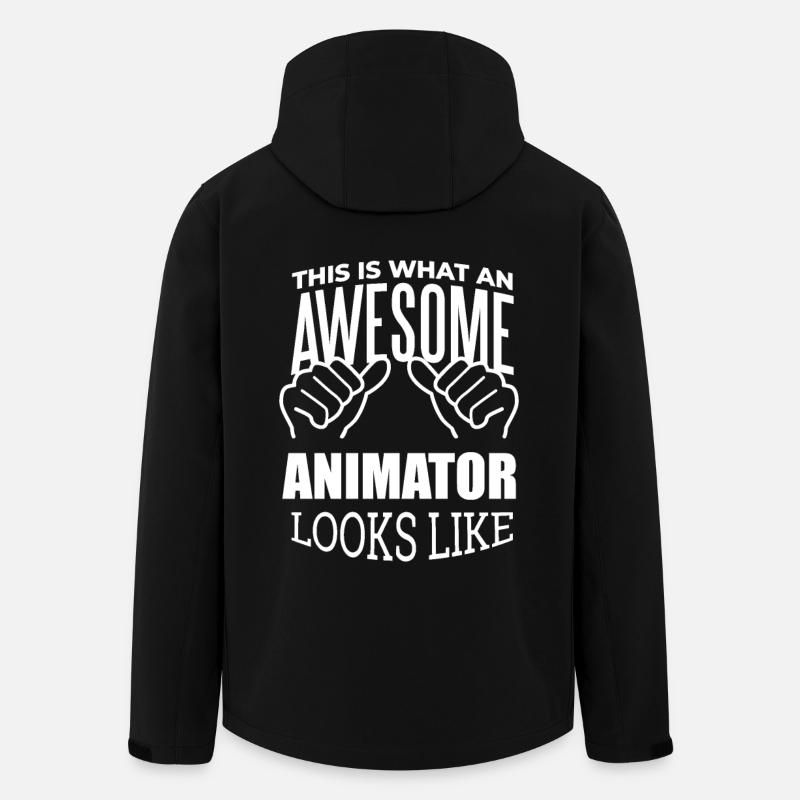 Animateur - Veste softshell homme en polyester recyclé Stanley/Stella - noir