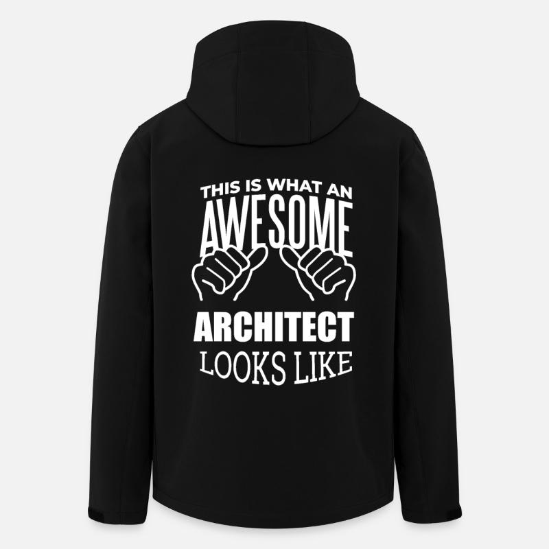 arkitekt - Softshelljakke herre i resirkulert polyester Stanley/Stella - svart