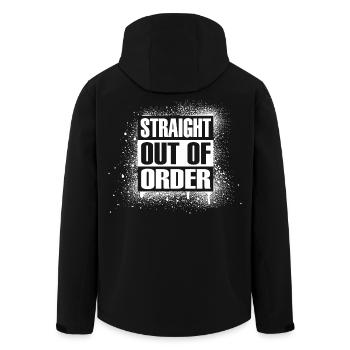 Tout droit sorti de l’ordre - Veste softshell homme en polyester recyclé Stanley/Stella - noir - Dos - AI Model Male 185 light (185cm)