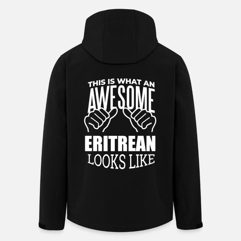 Eritrea - Recycelte Männer Softshell-Jacke von Stanley/Stella - Schwarz