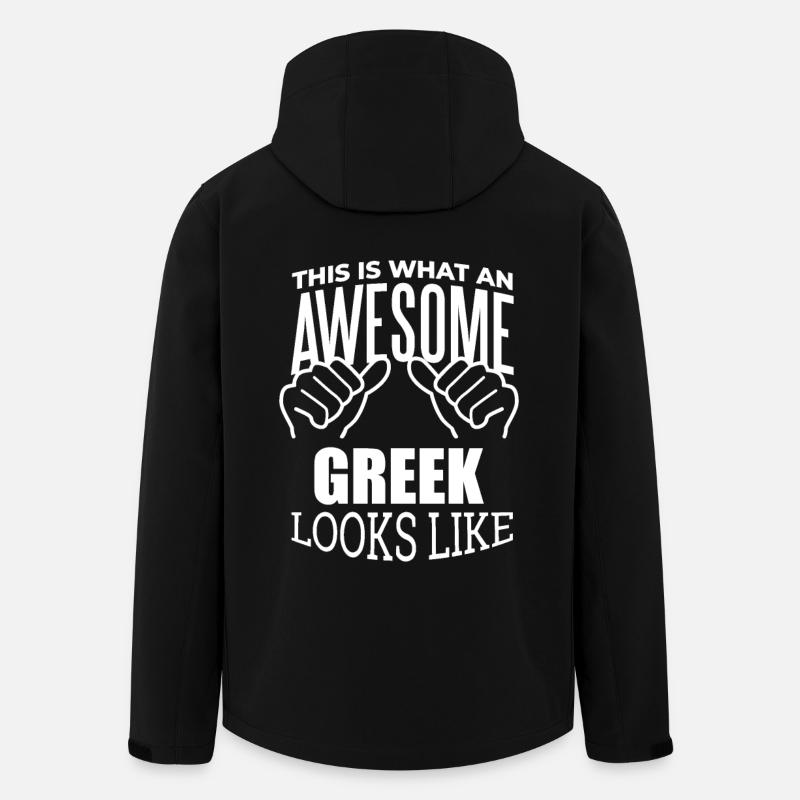 Griechenland - Recycelte Männer Softshell-Jacke von Stanley/Stella - Schwarz