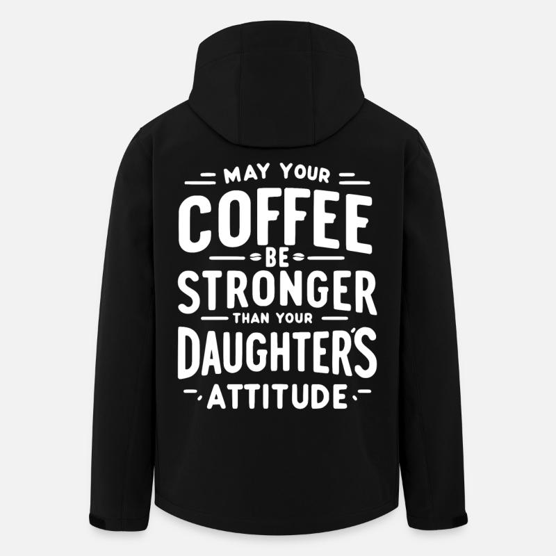 Caffeinated Attitude - Men’s Recycled Softshell Jacket by Stanley/Stella - black