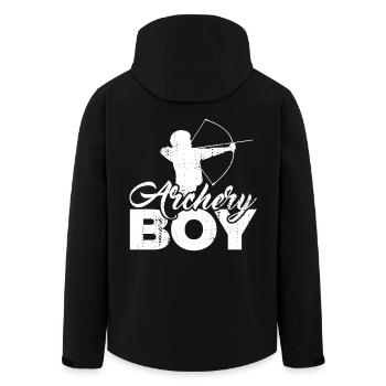 Petit archer - Veste softshell homme en polyester recyclé Stanley/Stella - noir - Dos - AI Model Male 185 light (185cm)
