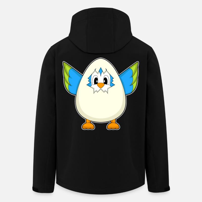Papagei Ei - Recycelte Männer Softshell-Jacke von Stanley/Stella - Schwarz
