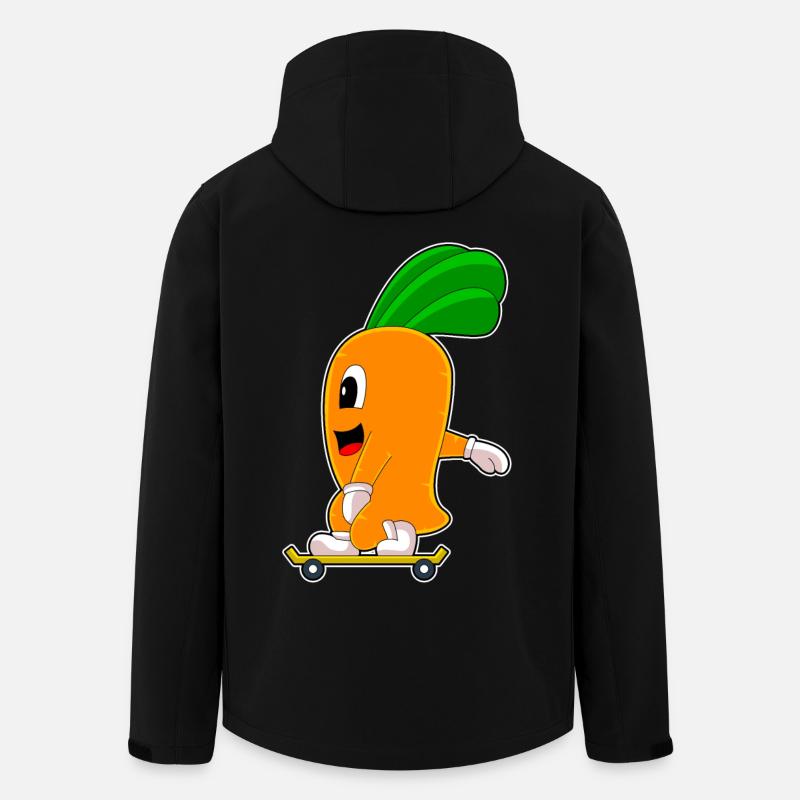 Carrot Skater Skateboard - Veste softshell homme en polyester recyclé Stanley/Stella - noir