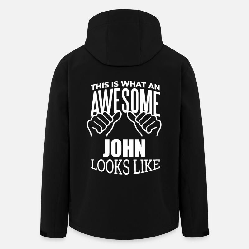 John - Recycelte Männer Softshell-Jacke von Stanley/Stella - Schwarz