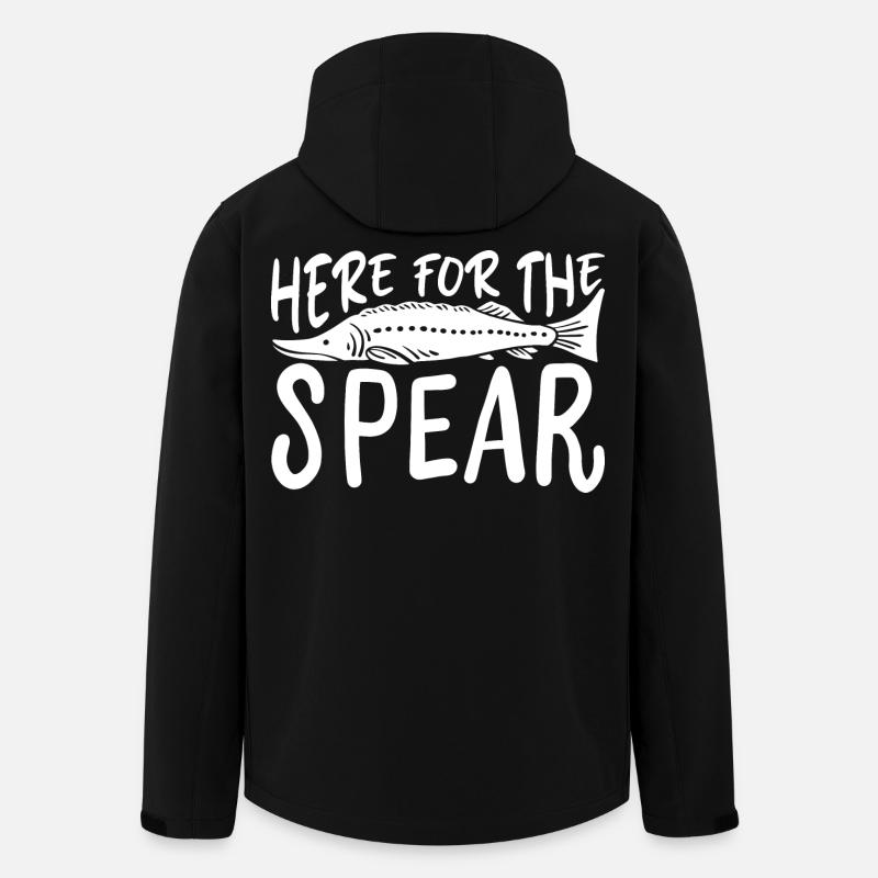 Ici pour la lance - Veste softshell homme en polyester recyclé Stanley/Stella - noir