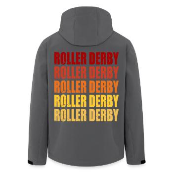 Roller Derby Rétro Vintage Graphique - Veste softshell homme en polyester recyclé Stanley/Stella - noir - Dos - AI Model Male 185 light (185cm)