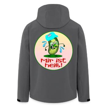 Hitze Sommer - Recycelte Männer Softshell-Jacke von Stanley/Stella - Schwarz - Hinten - AI Model Male 185 light (185cm)