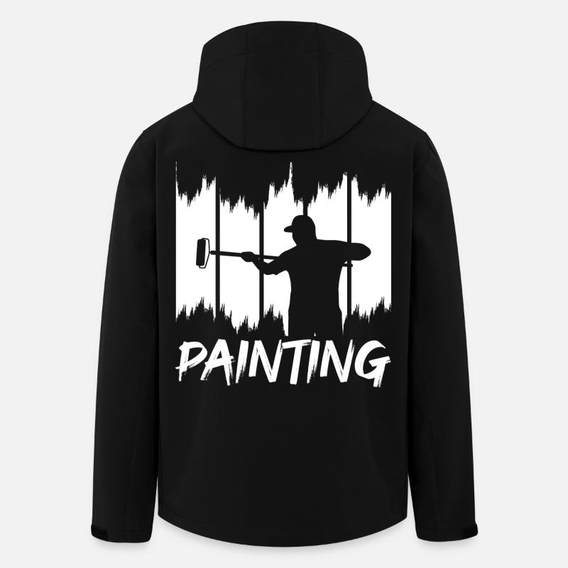 Painting and varnishing - Men’s Recycled Softshell Jacket by Stanley/Stella - black