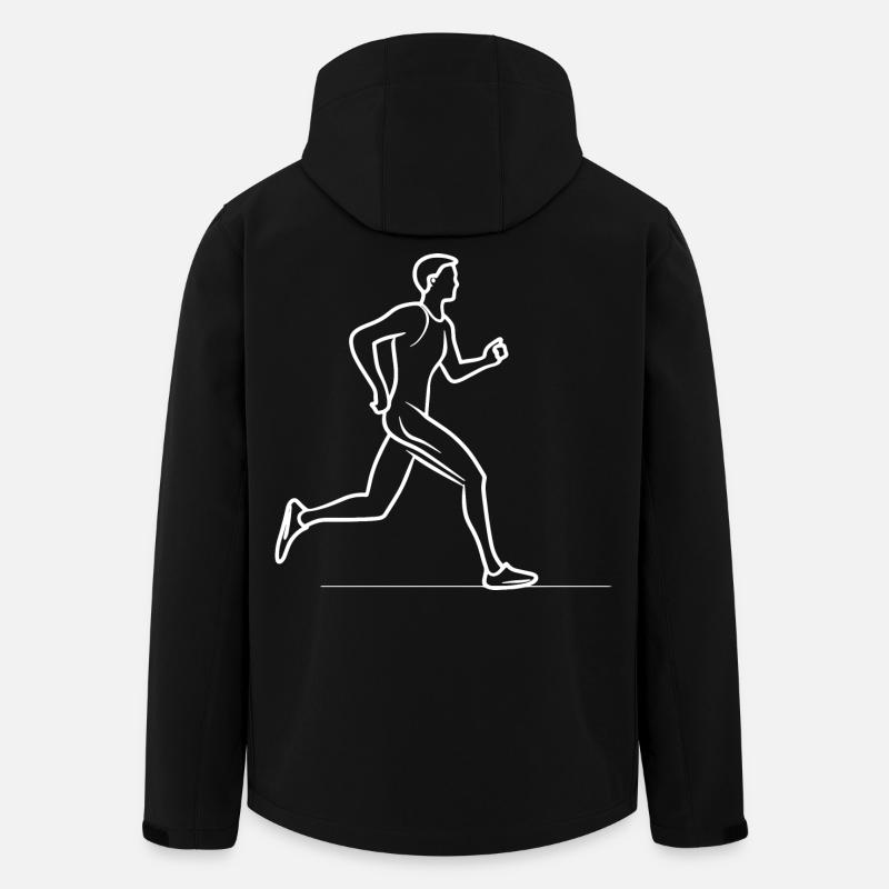 Jogger Sketch - Men’s Recycled Softshell Jacket by Stanley/Stella - black