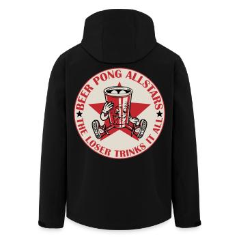Beer Pong Allstars | Les couleurs peuvent être modifiées - Veste softshell homme en polyester recyclé Stanley/Stella - noir - Dos - AI Model Male 185 light (185cm)
