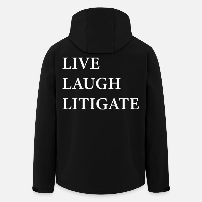 Live Laugh Prozessführung - Recycelte Männer Softshell-Jacke von Stanley/Stella - Schwarz