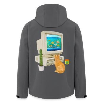 Aquarium PC des années 90 - Veste softshell homme en polyester recyclé Stanley/Stella - noir - Dos - AI Model Male 185 light (185cm)